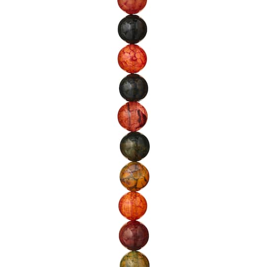 Multicolor Agate Round Beads, 10mm by Bead Landing™
